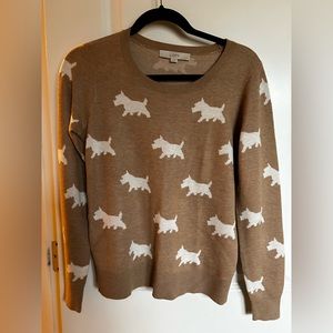 Loft Scotty dog sweater